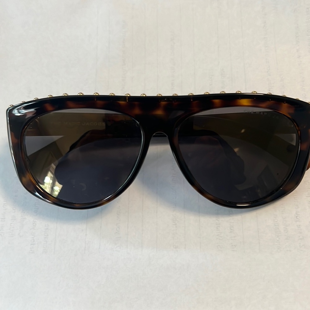 Marc Jacobs brown studded sunglasses